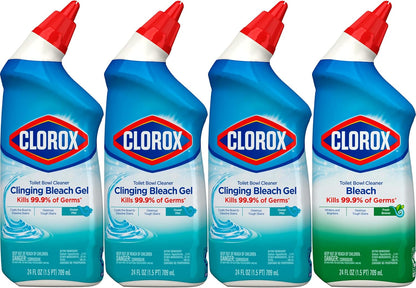 Clorox Toilet Bowl Cleaner with Bleach Variety Pack - 24 Ounces - Pack of 4 (Package May Vary)