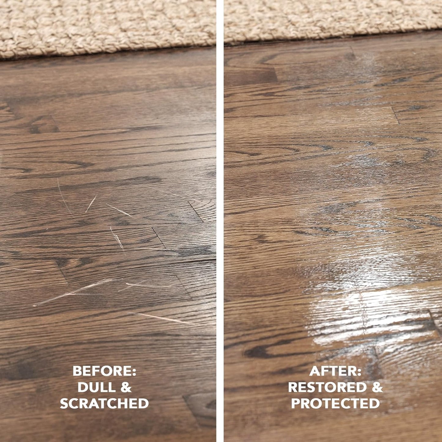 Weiman Hardwood Floor Cleaner and Polish Restorer Combo - 2 Pack - High-Traffic Hardwood Floor, Natural Shine, Removes Scratches, Leaves Protective Layer