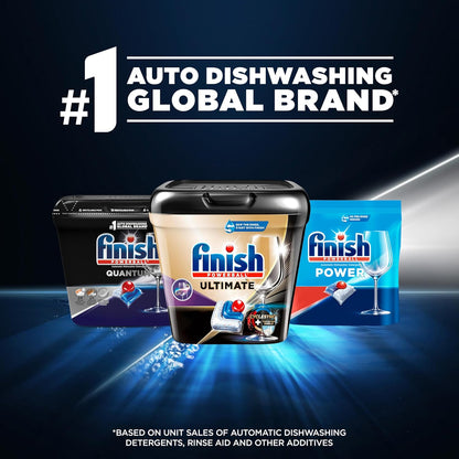 Finish Quantum Dishwasher Pods, No Pre-Rinse Dishwasher Detergent Soap Removes 24HR Dried-On Stain and Grease, Leaving a Virtually Spotless Shine, 22 Count
