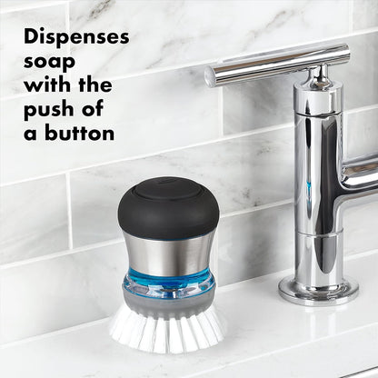 OXO Steel Soap Dispensing Palm Brush Refills, 2-Pack