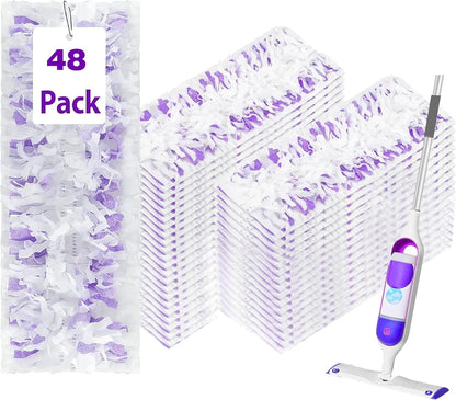 Pure Realm 40 Cout Power Mop Pads Refills for Powermop , Multi-Surface Disposablen swiffer Power Mop Pads，Unscented Spray Cleaning Repalcement Pads Refill