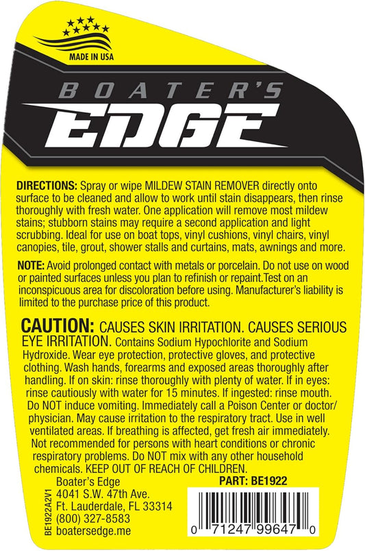 BOATER'S EDGE Mold & Mildew Stain Remover – 22 OZ (BE1922)