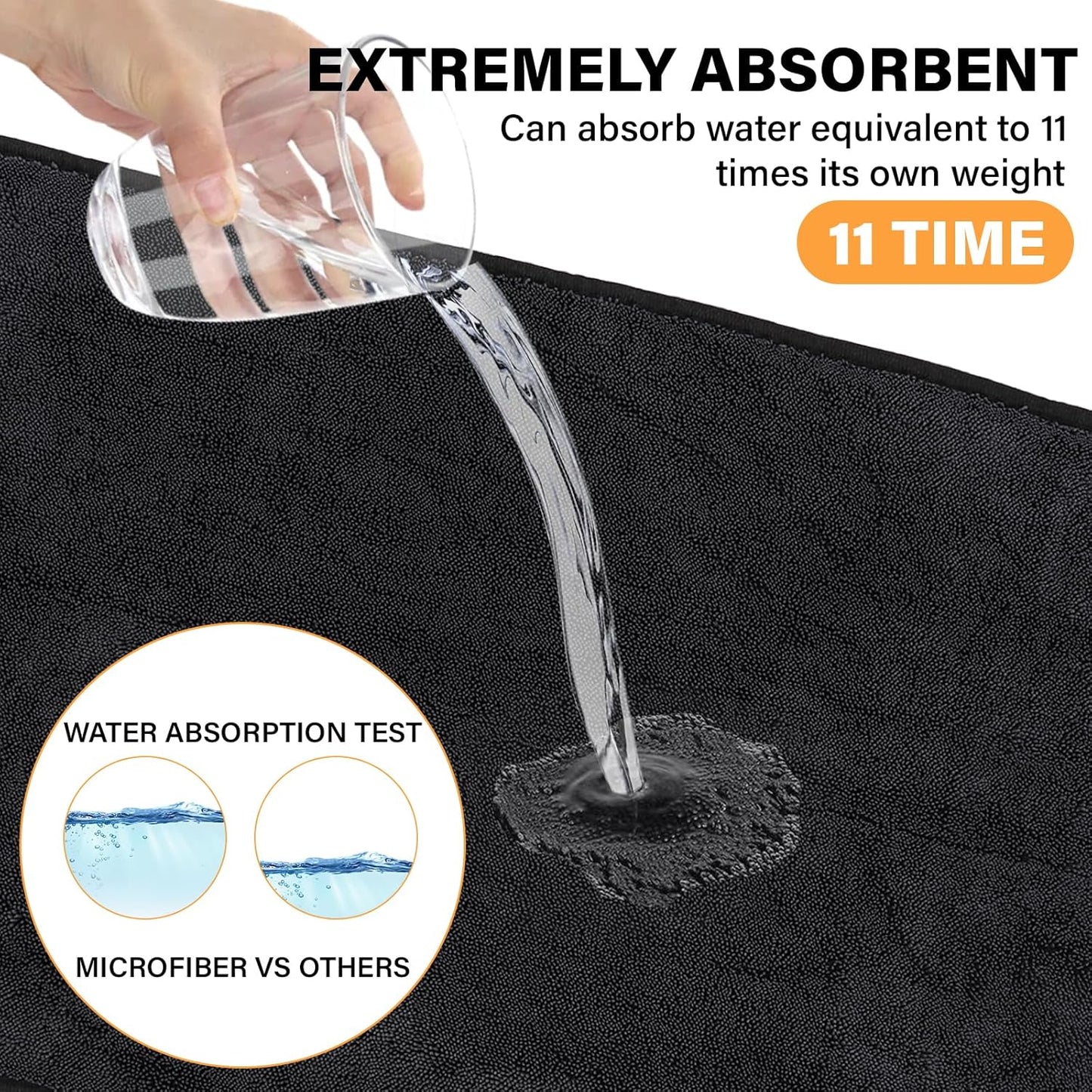 Cleaning Wipes Cloths,5pcs Cleaning Drying Towels,Shower Doors Drying Towels,12 * 10” Streak Free Glass Window Car Mirror Super Absorben Microfiber Cleaning Cloths Cleaner(5pcs grey12*10”)