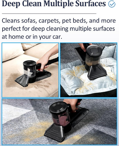 Sub Surface Carpet Extraction Vacuum Attachments for Water Wet Extractor Vac Cleaners, Stain Remover Deep Cleaning Rug Shampooer Tools for Sofa, Rug, Car Seats – Spray & Extract Stains Easily