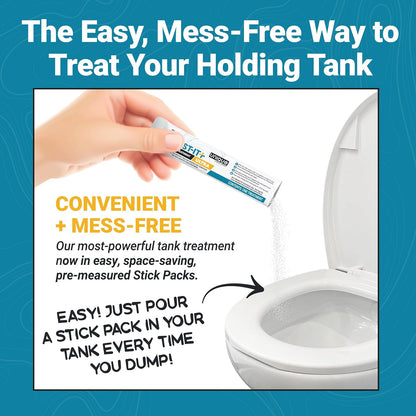 Unique RV Digest-It Plus RV Tank Treatment Pods – 16 Treatments, Breaks Down Waste & Toilet Paper + Eliminates Odors at Source, RV Black Tank Treatment