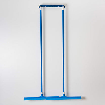 SPARTA 24" Floor Squeegee Replacement Head, Seamless Rubber with Rust-Free Plastic Frame for HACCP Compliance, Heavy-Duty Industrial Use, Thermoplastic Rubber, 24 Inches, Blue