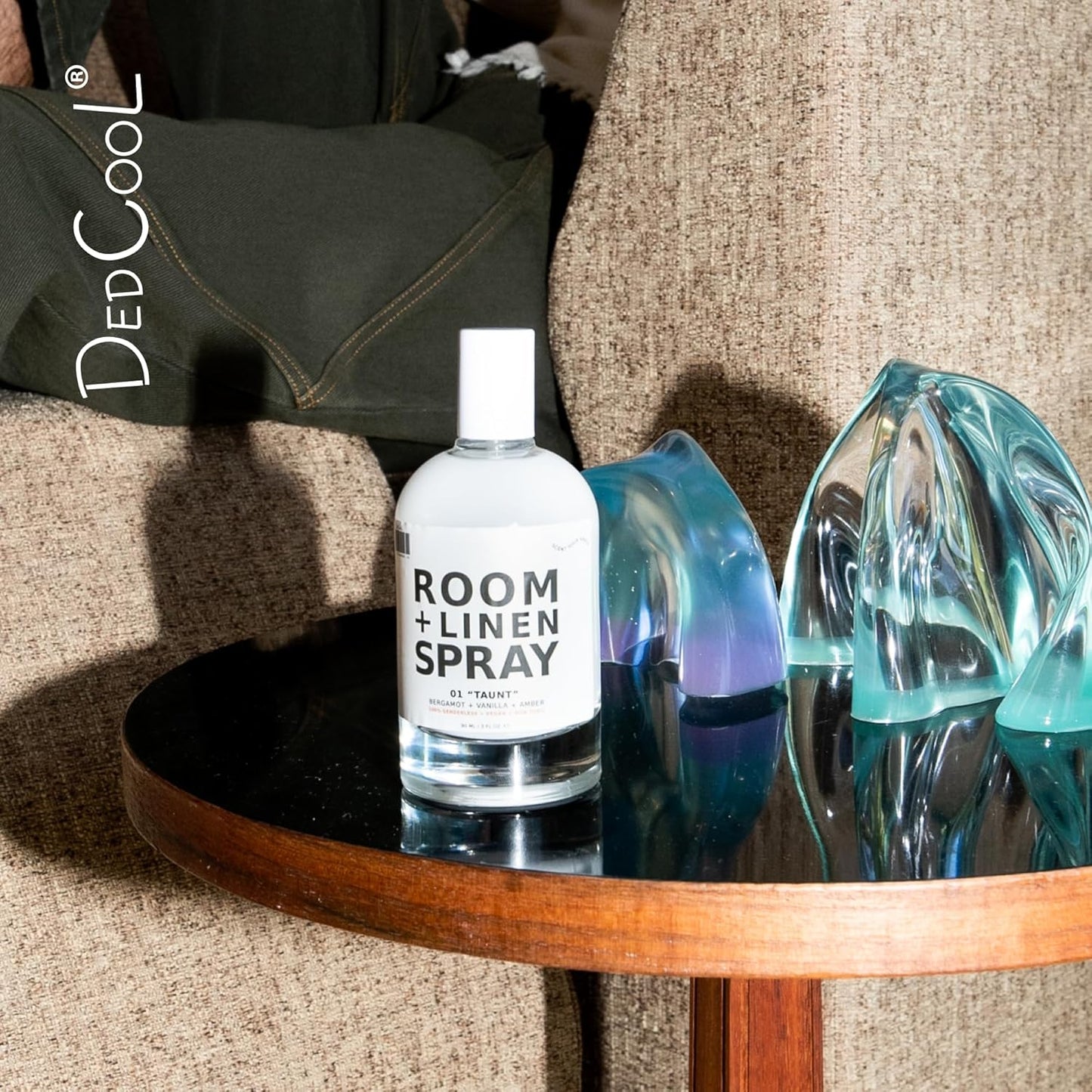 DedCool Room + Linen Spray | Xtra Milk | Natural Fabric & Linen Spray | Non-Toxic, Essential Oil Infused | Freshens Home, Bedding, Couch, Closet & Bath | 3.5 fl oz