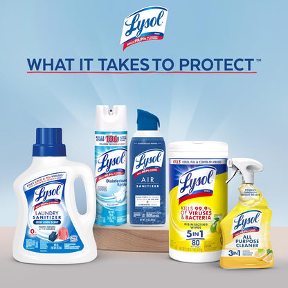 Lysol Power Foaming Bathroom Cleaner, Multipurpose Cleaner for Showers, Bathtubs, Sinks, Disinfectant Spray Kills 99.9% of Germs, Zero Bleach Cleaning Spray, 32 Oz.