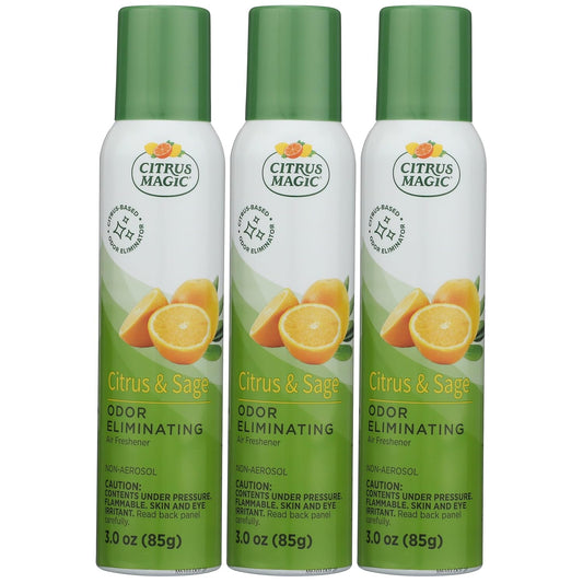 Citrus Magic Odor Eliminating Air Freshener Spray, Assorted Fragrances - Georgia Peach, Dragonfruit, Citrus and Sage, Grapefruit