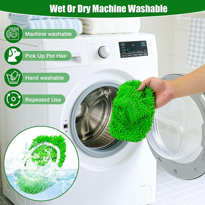 Mop Pads for Swiffer Sweeper Reusable Microfiber 5PCS Dry Wet Replacement Mop Pad Refills Sweeping Mopping Cloths for Floor Cleaning
