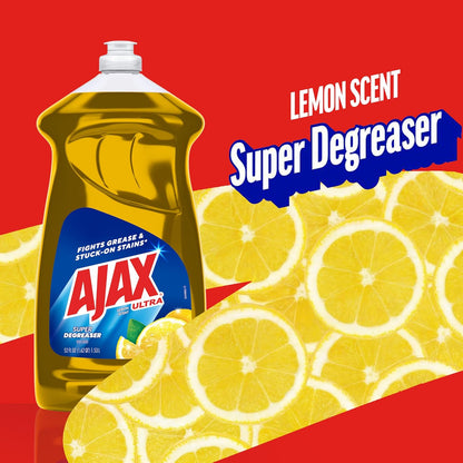 Ajax Ultra Super Degreaser Dish Soap, Lemon Scent, 52 fl. oz. (149861)