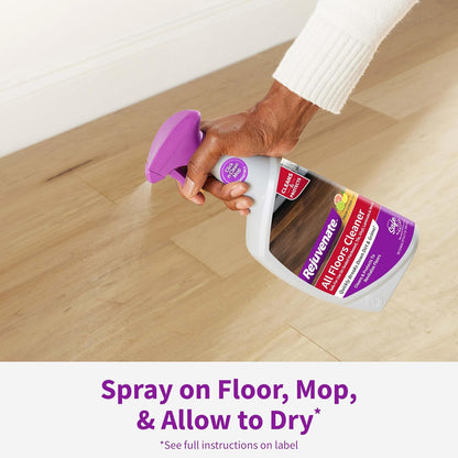 Rejuvenate All Floors Cleaner, 32 Ounces, Breaks Down Dirt and Grime, Cleans and Protects Floors Throughout Your Home, Including Sealed Hardwood, Tile, Vinyl, Laminate and More