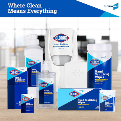 Clorox Pro Alcohol Free Hand Sanitizer Wipes with BZK, Gentle Bleach-Free Sanitizing Wipes for Hands - 0.13% BZK Formula, FDA Registered, Resealable Bulk Canister, 270 Count