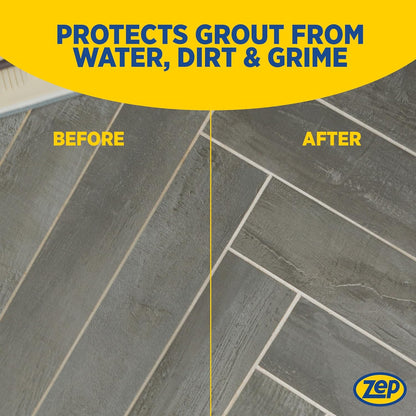 Zep Plus Foaming Grout Cleaner 32 oz – (2 Units) and a Blue Microfiber Rag ECBD023 - Color-Safe Tile and Grout Cleaners for Ceramic, Porcelain and Stone