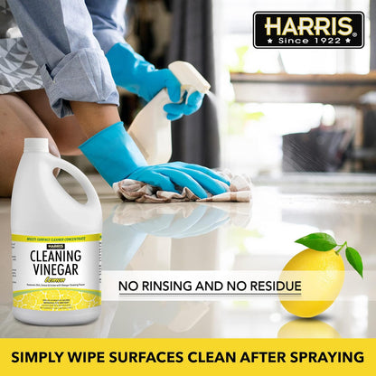 Harris Multi-Purpose Vinegar Household Surface Cleaner, Orange Scent, 128oz, Easy Pour Funnel Included