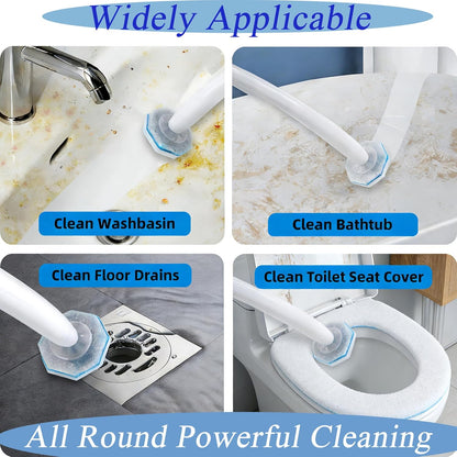 20 Count Toilet Wand Refills Fits Clorox Wand, 3X Cleaning Exclusive Upgrade Formula Disposable Toilet Bowl Wand Refills, No Falling Apart, Fits Most Brand Toilet Brushes Cleaning Systeam