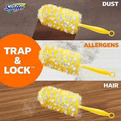Swiffer 21620BX 360 Dusters Refill, Dust Lock Fiber, Yellow, 6/Box