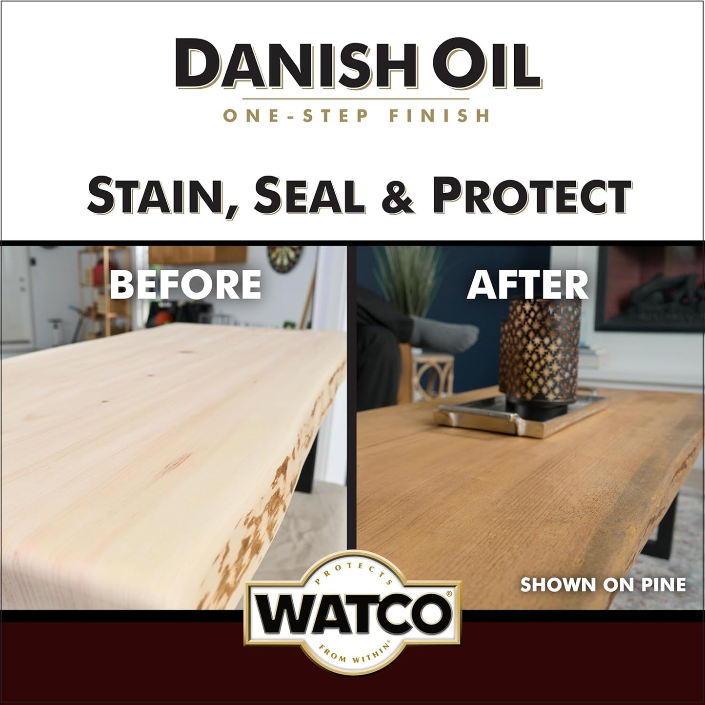 Watco Danish Oil Wood Finish Spray, 11.25 oz, Dark Walnut