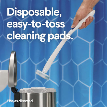 Clorox ToiletWand Disposable Toilet Cleaning System, Spring Cleaning Essential, ToiletWand, Storage Caddy, and 16 Disinfecting ToiletWand Scrubbing Pad Refills