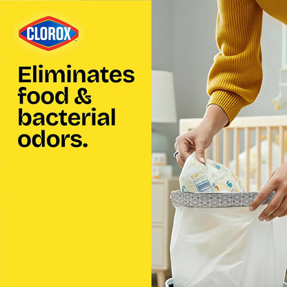 Glad Small Trash Bags 4 Gallon, Febreze Sweet Citron & Lime Garbage Bags, Odor Resistant with Drawstring, 80 Count
