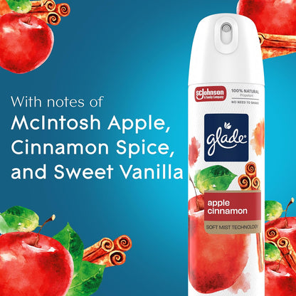 Glade Air Freshener Room Spray, Clean Linen Scent, Odor Fighting to Deliver Long Lasting Freshness, 7.3 Oz, 6 Count