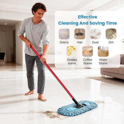 3 Pack Dust Mop Replacement Head for O-Cedar Dual-Action Dust Mop Pads Refills Microfiber Duster Mop Head Replacements Hardwood Floors Cleaning Washable Replace Pads No Handle