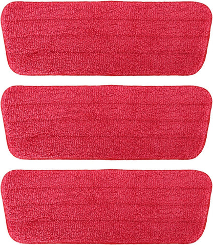 TreeLen 3 Packs Microfiber Mop Pads Spray Mop Replacement Heads Wet/Dry Floor Cleaning Refill Mop Pads Compatible with Rubbermaid Reveal,Swiffer PowerMop Refill,Libman