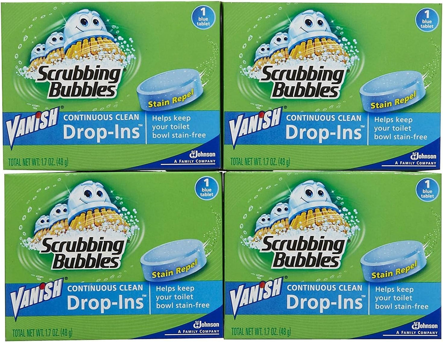 Vanish Drop-Ins Blue, 1.7 oz-4 pk