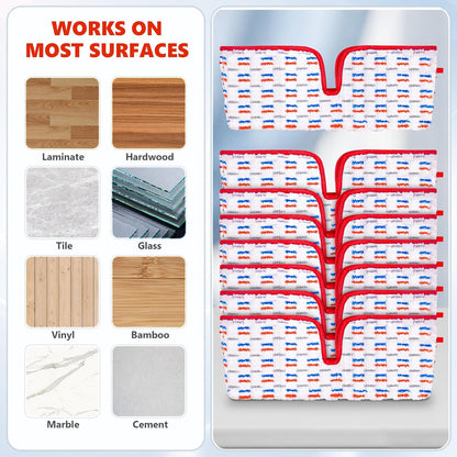 4 Pack Mop Refill Pads Compatible with O-Cedar ProMist MAX Spray Mop Reusable Pads Refills Microfiber Replacement Heads Dry Wet Use Double Sided Machine Washable for All Surface Floor Cleaning