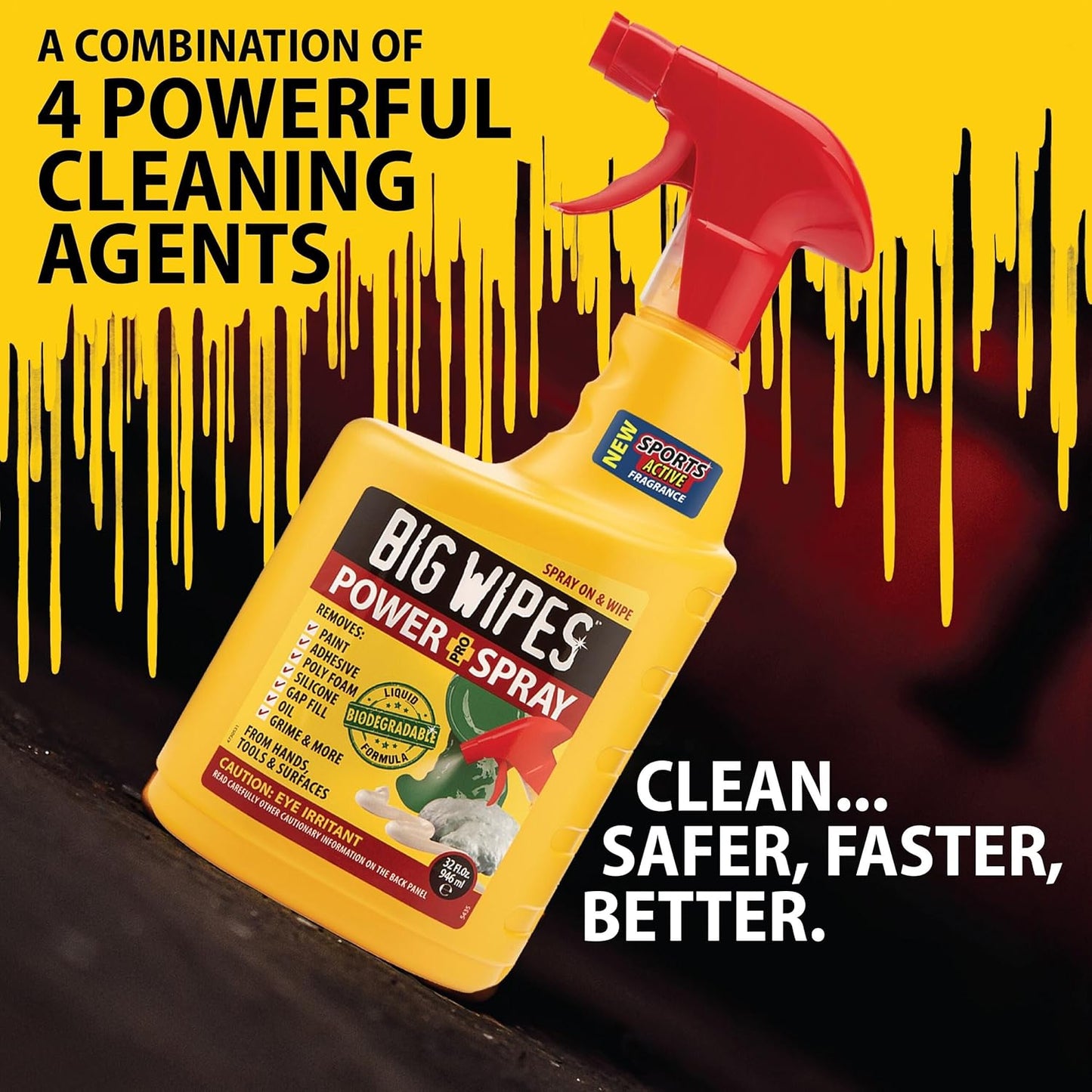 BIG WIPES Heavy Duty Industrial Hand Cleaning Wipes, Textured Scrubbing Degreaser Wipes for Mechanics and Tool Cleaner – 80 Count Canister (1 Pack)