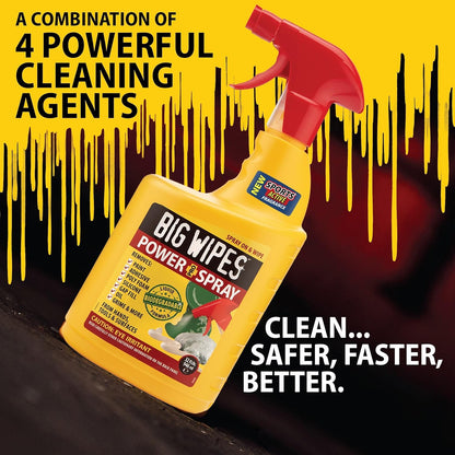 BIG WIPES Heavy Duty Industrial Hand Cleaning Wipes, Textured Scrubbing Degreaser Wipes for Mechanics and Tool Cleaner – 80 Count Canister (1 Pack)