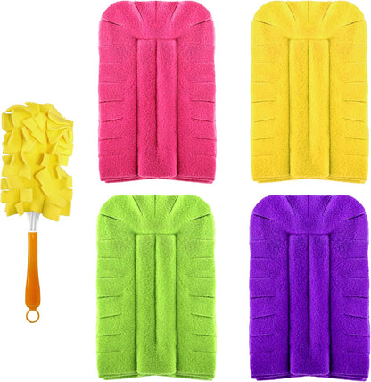 Reusable Duster Refill for Swiffer Duster - Washable Heavy Duty Dusters Refills 360 for Swiffer Duster Handle & Super Extender Handle, 6 Pack (Handle is Not Included)