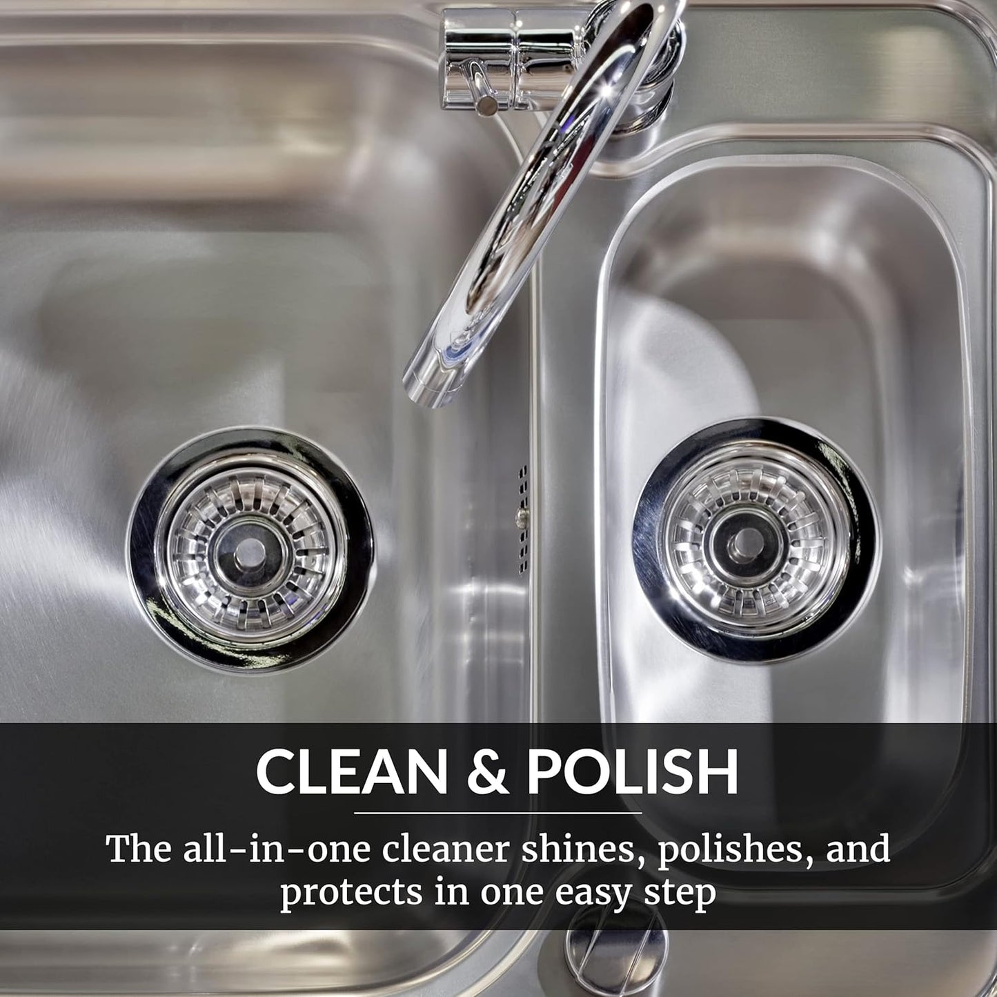 HOPE'S Perfect Sink Cleaner and Polish, Restorative, Removes Stains, Cast Iron, Corian, Composite, Acrylic, 8.5 Fl Oz