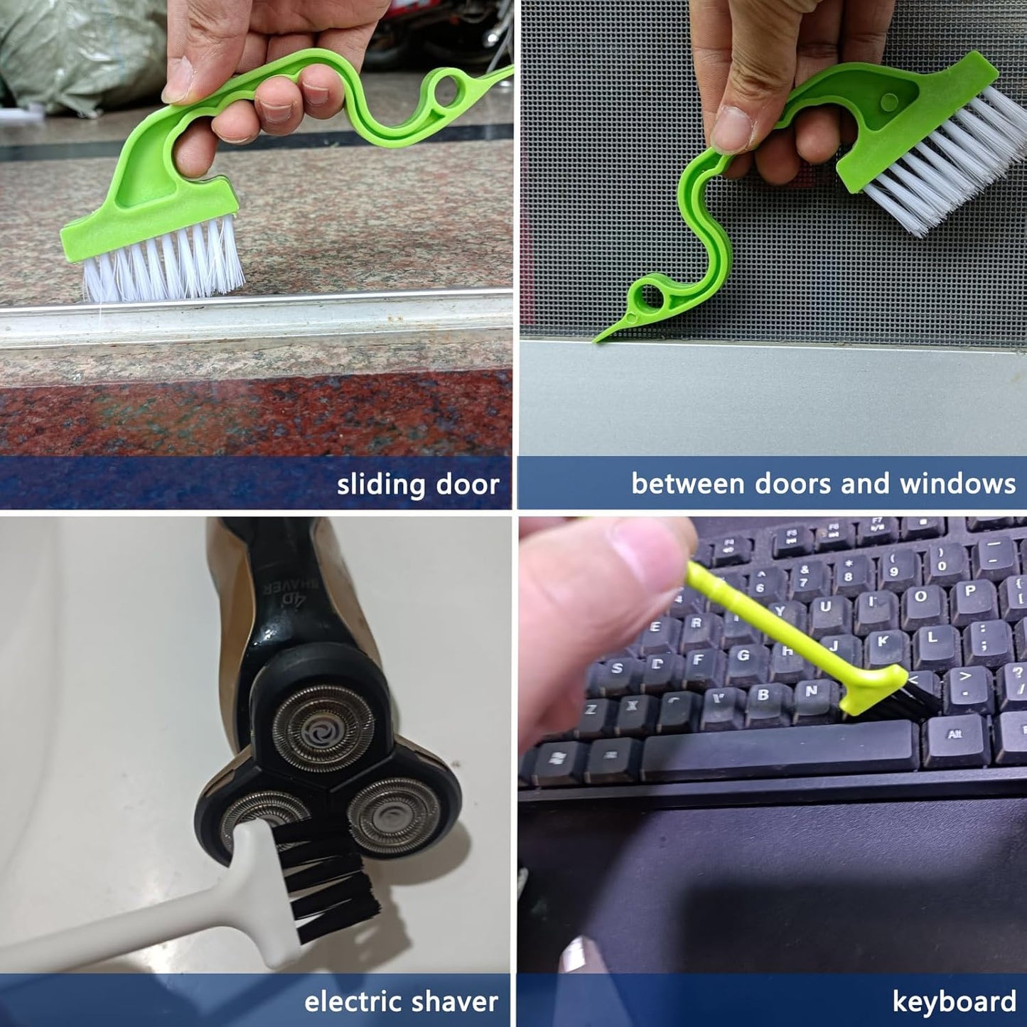 13Pcs Small Cleaning Brush Set, Hard Bristle Crevice Cleaning Brush, Long Handle Household Cleaning Tool Suitable for Cups, Bottles, Teapots, Corners, Sinks, Faucets, Toilets