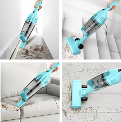 Vazone R6X Corded Stick Vacuum Cleaners for Home, 20Kpa Powerful Suction Stick Vacuum with 16Ft Cord, 2 in 1 Lightweight Vacuum Cleaner for Hardwood Floor Pet Hair
