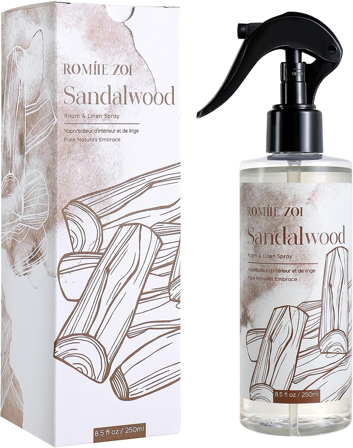ROMIIE ZOI Room Spray Lemon, Air Freshener Spray Made with Natural Plant Extract, Scented Room Spray for Home Fragrance Fabric Spray Freshener 8.5 FL OZ