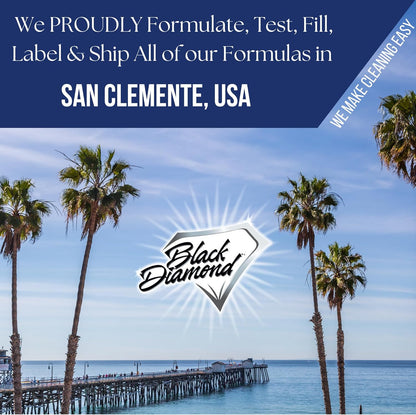 Black Diamond Stoneworks Natural Stone Cleaner - Limestone, Slate & Travertine Cleaner - Natural Stone Shower Cleaner for Marble - Concentrated PH Neutral Stone Floor Cleaner - 1-Gallon.