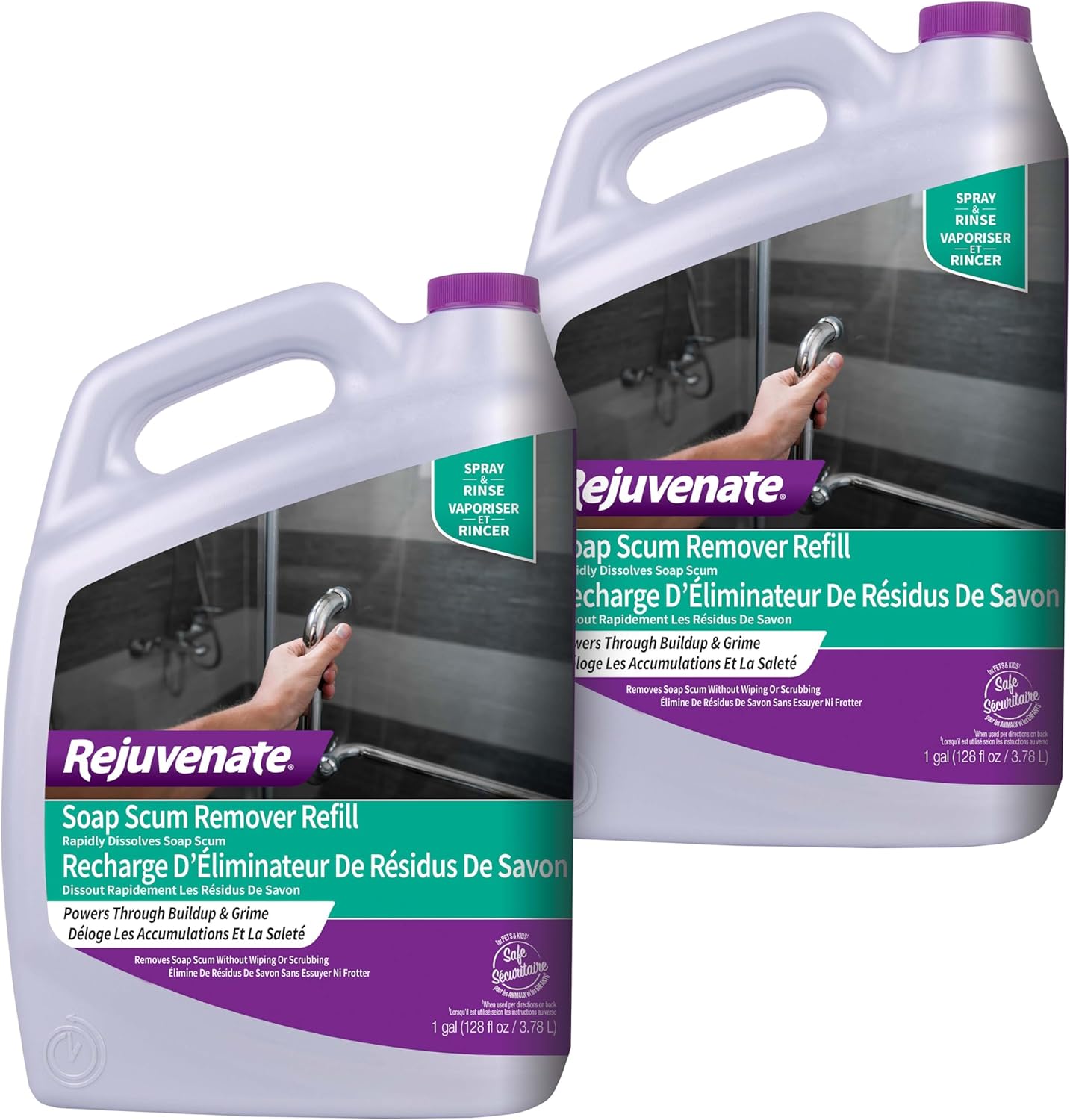 Rejuvenate Soap Scum Remover Easily Dissolves Soap Scum Without Scrubbing, 24 Ounces