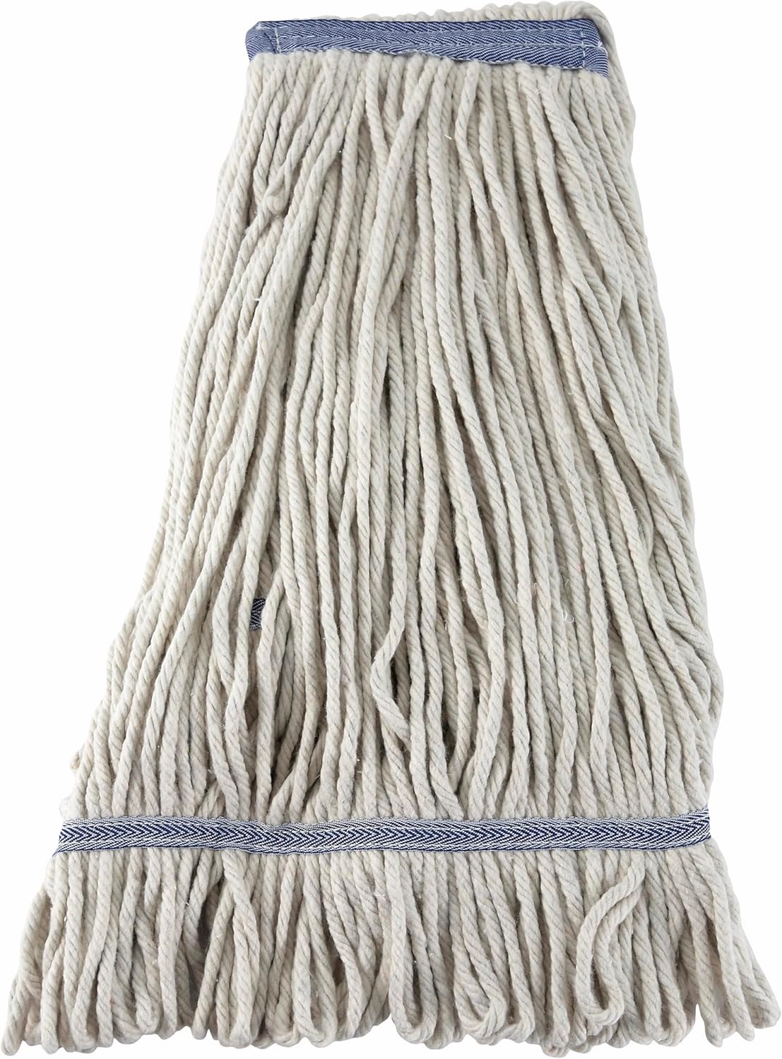 Winco Poly-Cotton Blend Commercial Mop Head, Cut End, 24 Ounce, White