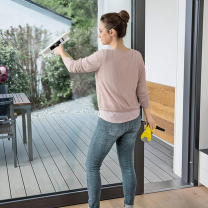 Kärcher WV 1 Electric Window Vacuum Squeegee 10" - Perfect for Showers, Mirrors, Glass, and Countertops - Electric Squeegee