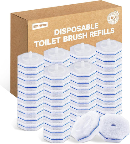 20 Count Toilet Wand Refills for Clorox, 5X Cleaning Power Toilet Bowl Wand Refills & High-Density Disposable Toilet Brush Scrubber - No Falling Apart, Instant Foam for Bathroom Cleaning