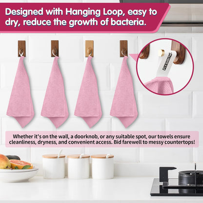 FIXSMITH Microfiber Cleaning Cloth - Pack of 8, Size: 12 x 16 in, Multi-Functional Cleaning Towels, Highly Absorbent Cleaning Rags, Lint-Free, Streak-Free Cleaning Cloths for Car Kitchen Home