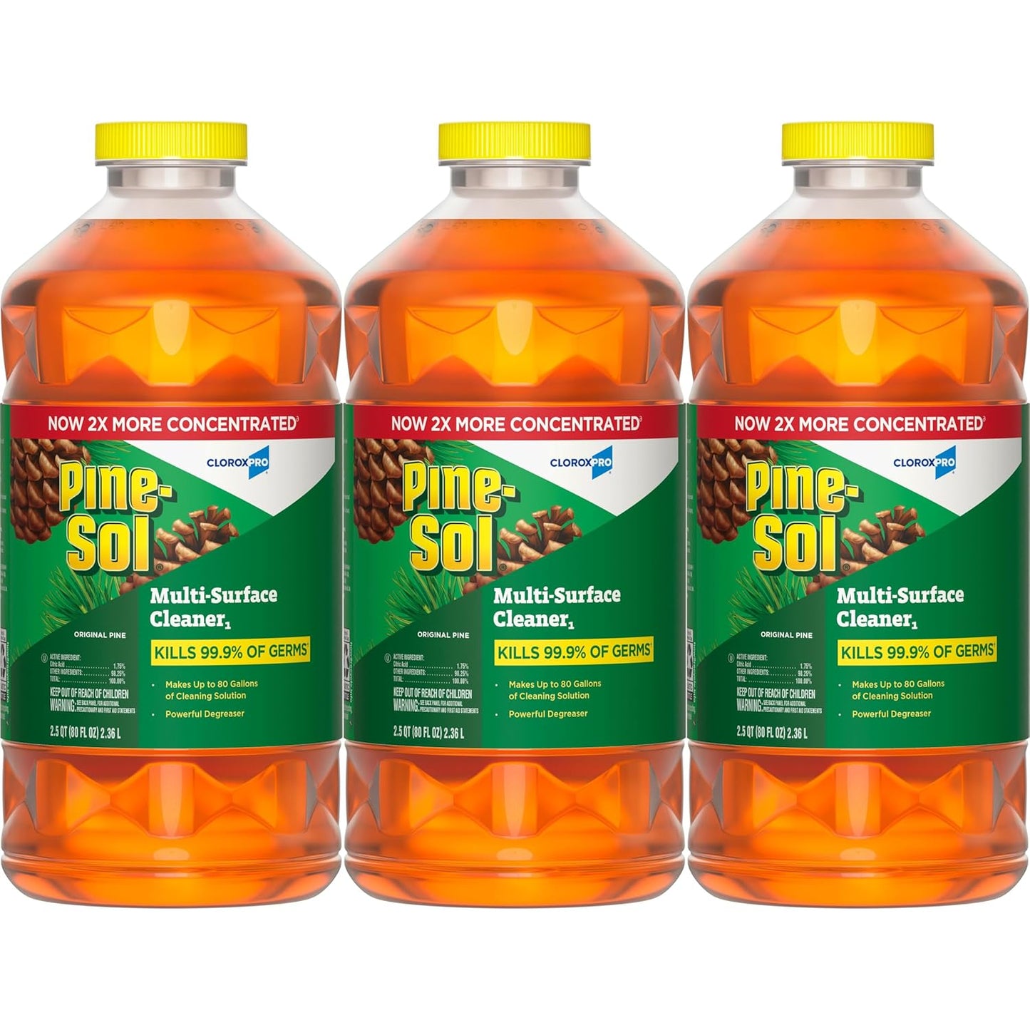 CloroxPro Pine-Sol Multi-Surface Cleaner, All Purpose Cleaner, Original Pine, 80 Fluid Ounces (Package May vary)