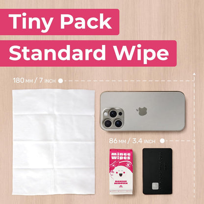 Impossibly Compact Travel Makeup Remover Wipes - 99% Water and Aloe - Ultra Soft, Safe for Sensitive Skin, Thick & Durable - Travel Essentials for Adults & Teens - Scented (24 Pack 144 Wipes)