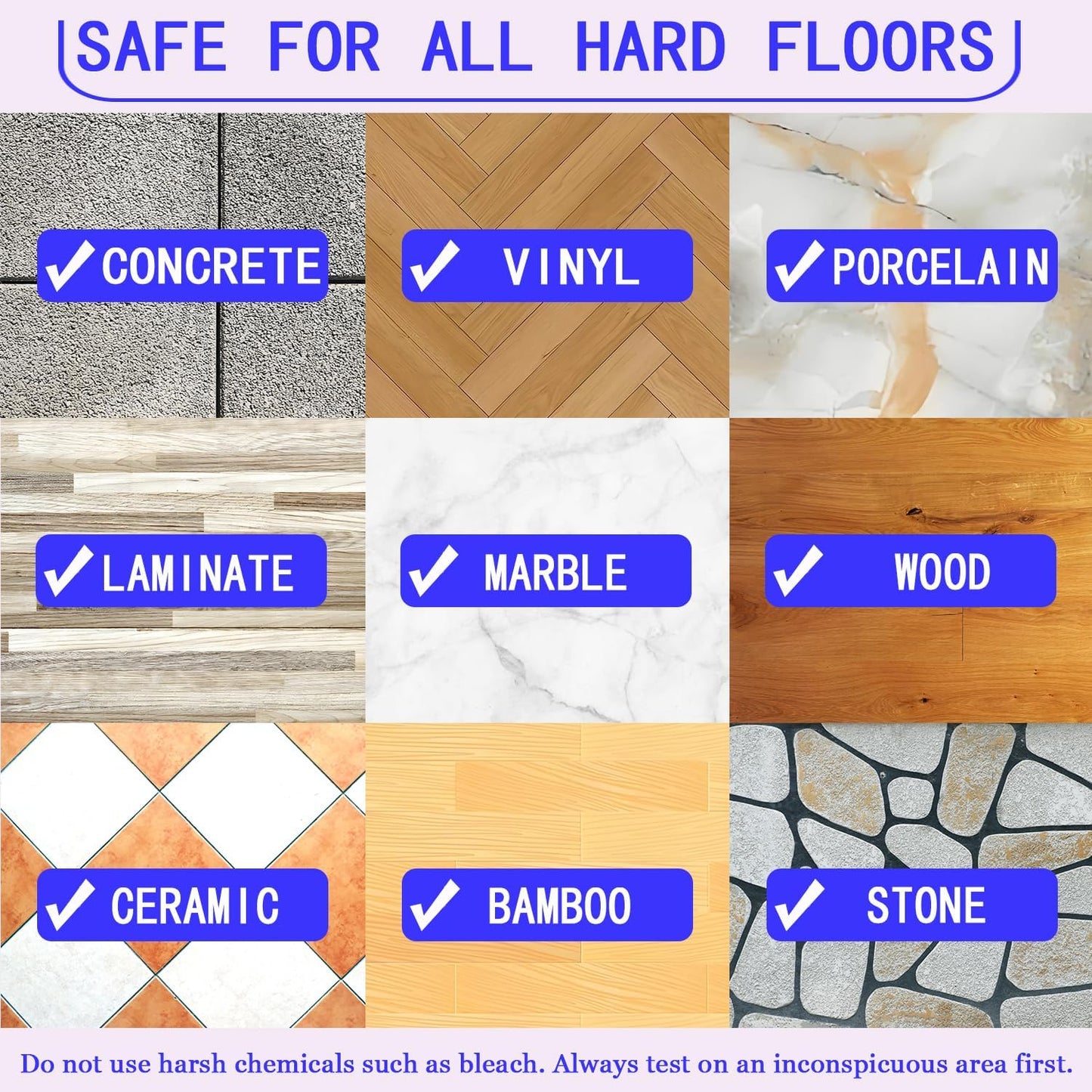 Natural Hard Floor Cleaner PACSS - Lavender Scent (20 Count) | Plant-Based Ingredients | Safe for Tile, Vinyl, Laminate & More | Compatible with OCedar & All Standard Mop Buckets