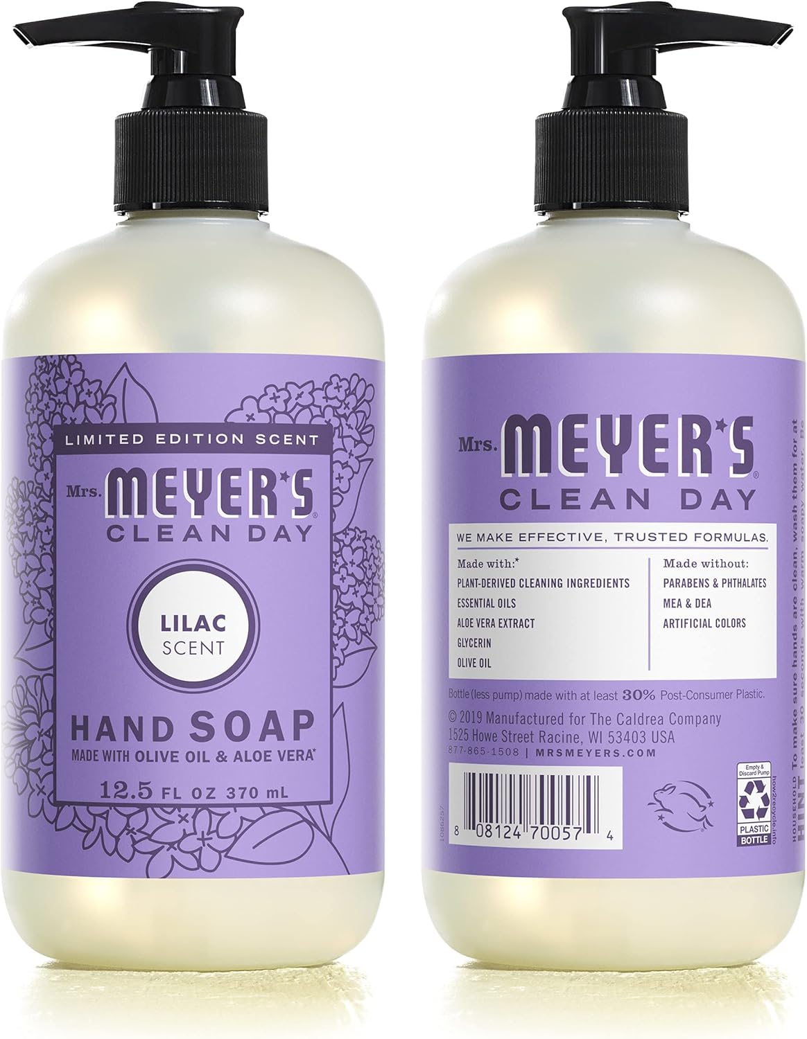 Mrs. MEYER'S Kitchen Set, Dish Soap, Hand Soap, and Multi-Surface Cleaner, 3 CT (Peony)