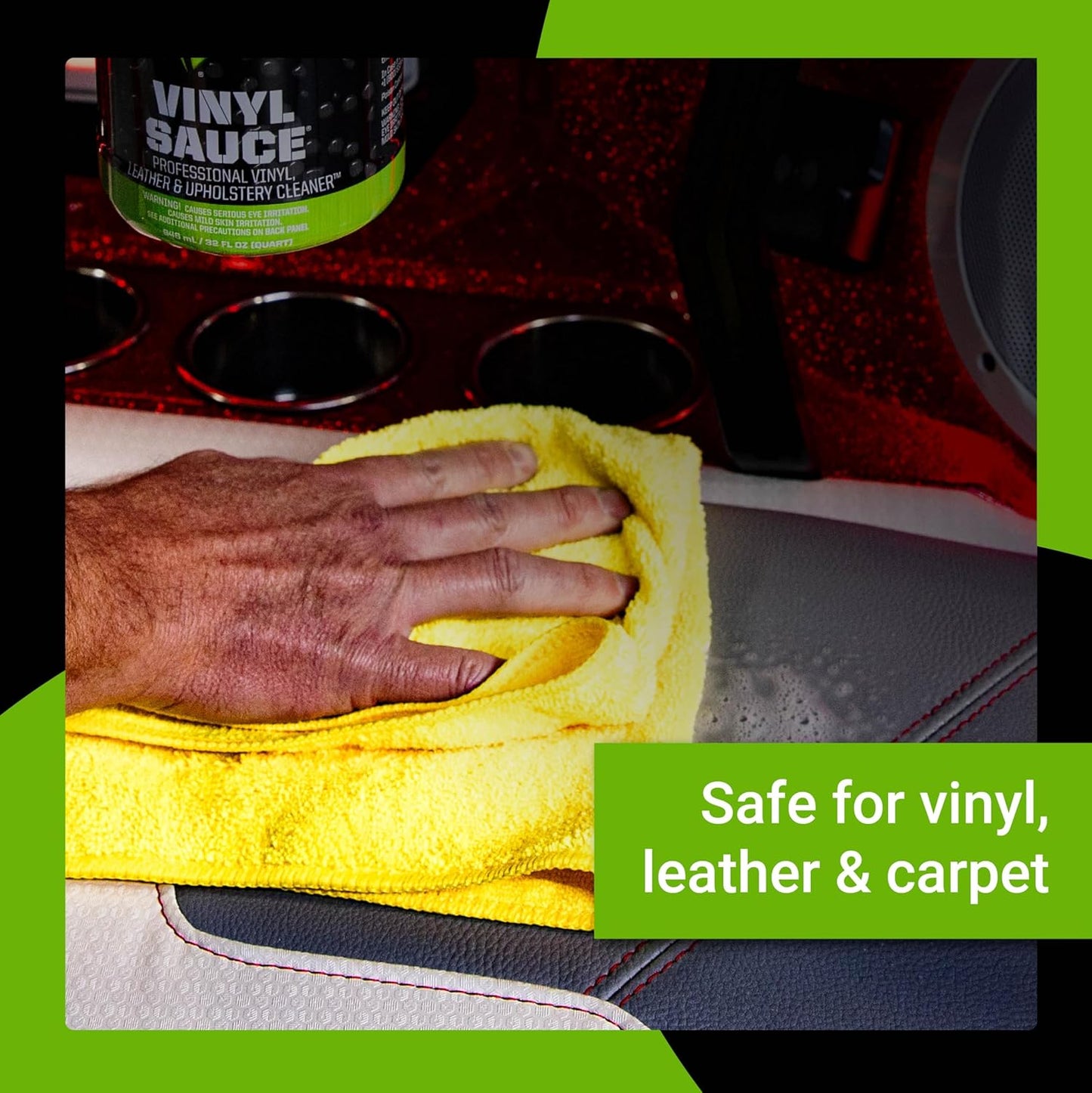 Boat Bling VS-0032 Vinyl Sauce Premium Vinyl and Leather Cleaner, 32 Oz., for Boats, RVs, Powersport Vehicles and More