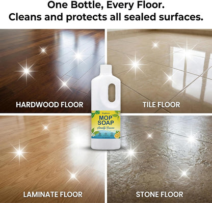 Scented Mop Soap - Premium Floor Cleaner Concentrate for Tile, Wood & Laminate, Streak-Free Low Foam Mopping Solution, Luxury Home Aromatherapy, 1L / 34.2 fl oz (Twilight Mist)