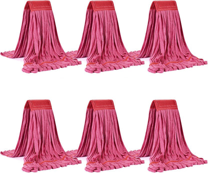 Matthew Cleaning Microfiber Tube Mop(Meduim,Blue,3Pack) Heavy Duty Mop Head Replacement,Excellent Absorbency,Premium launderability,Reusable,Loop end for Home,Commercial&Industrial Use