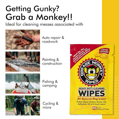 Individual Heavy Duty Cleaning Wipes, 24-Count